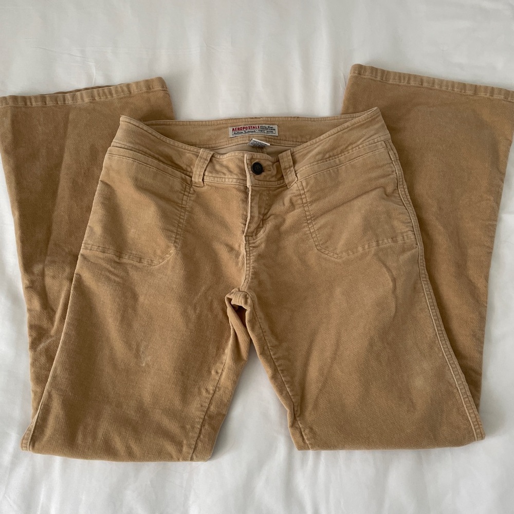 Vintage Y2K Aeropostale Tan Corduroy Lowrise Pants